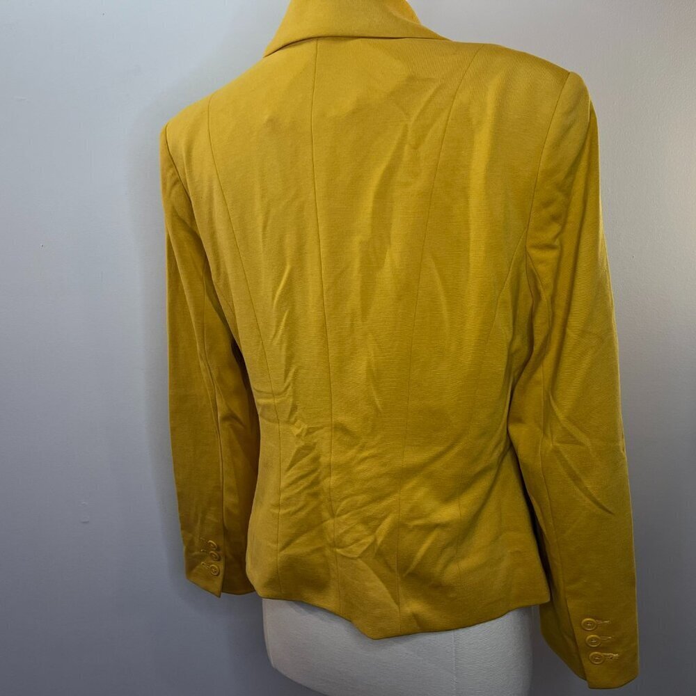 Cleo Petites Women's Yellow Gold Blazer - Size 10 - Picture 4 of 5